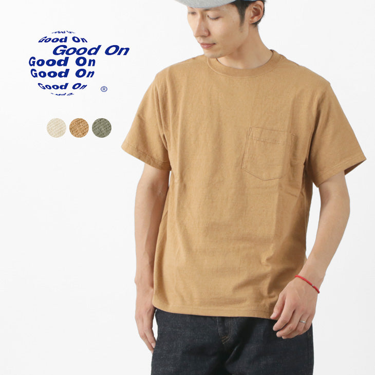 GOOD ON / Organic Cotton Short Sleeve Pocket T-shirt