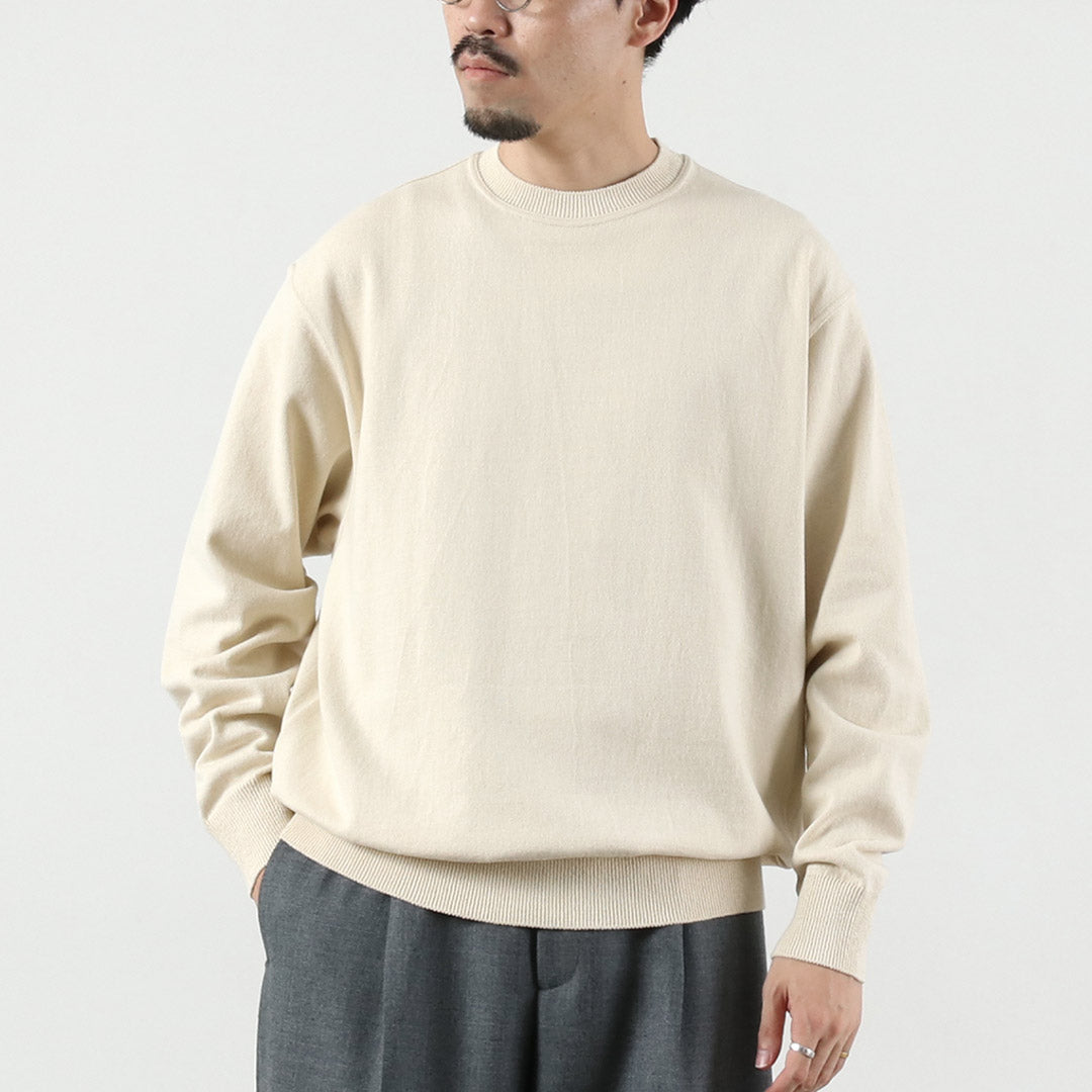YONETOMI NEW BASIC / 波浪棉针织套头衫 型号 2025