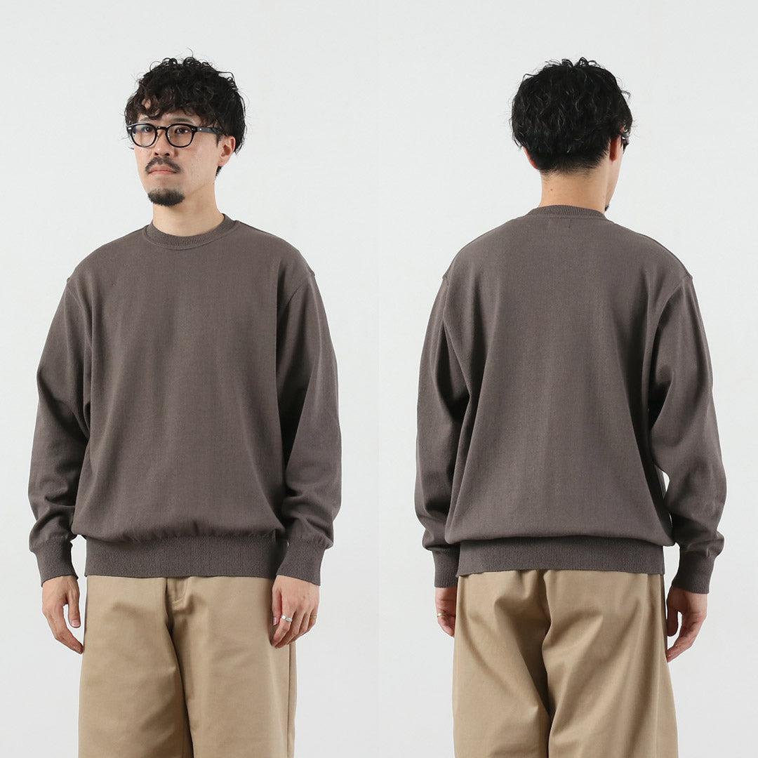 YONETOMI NEW BASIC / 波浪棉针织套头衫 型号 2025