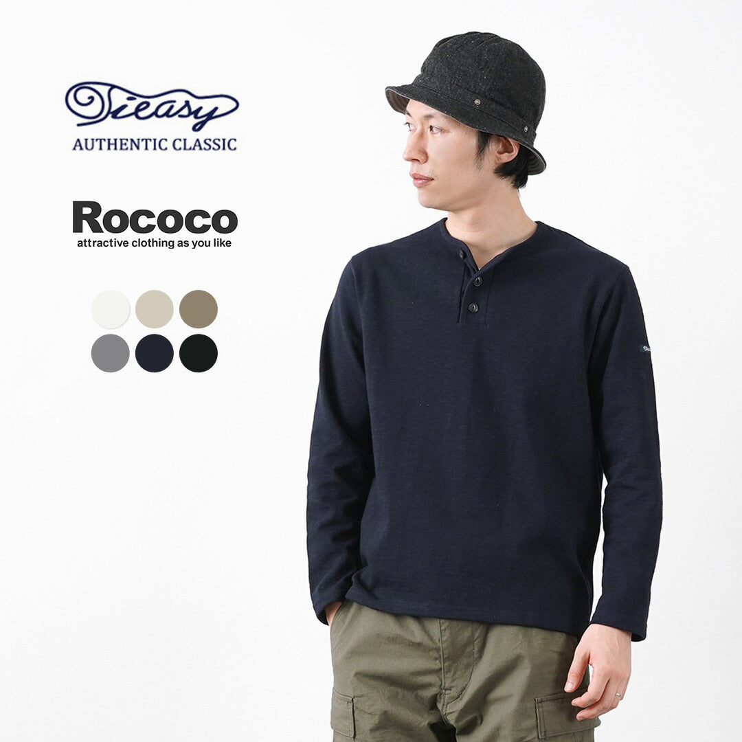 TIEASY / HDCS T-shirt manches longues col Henry