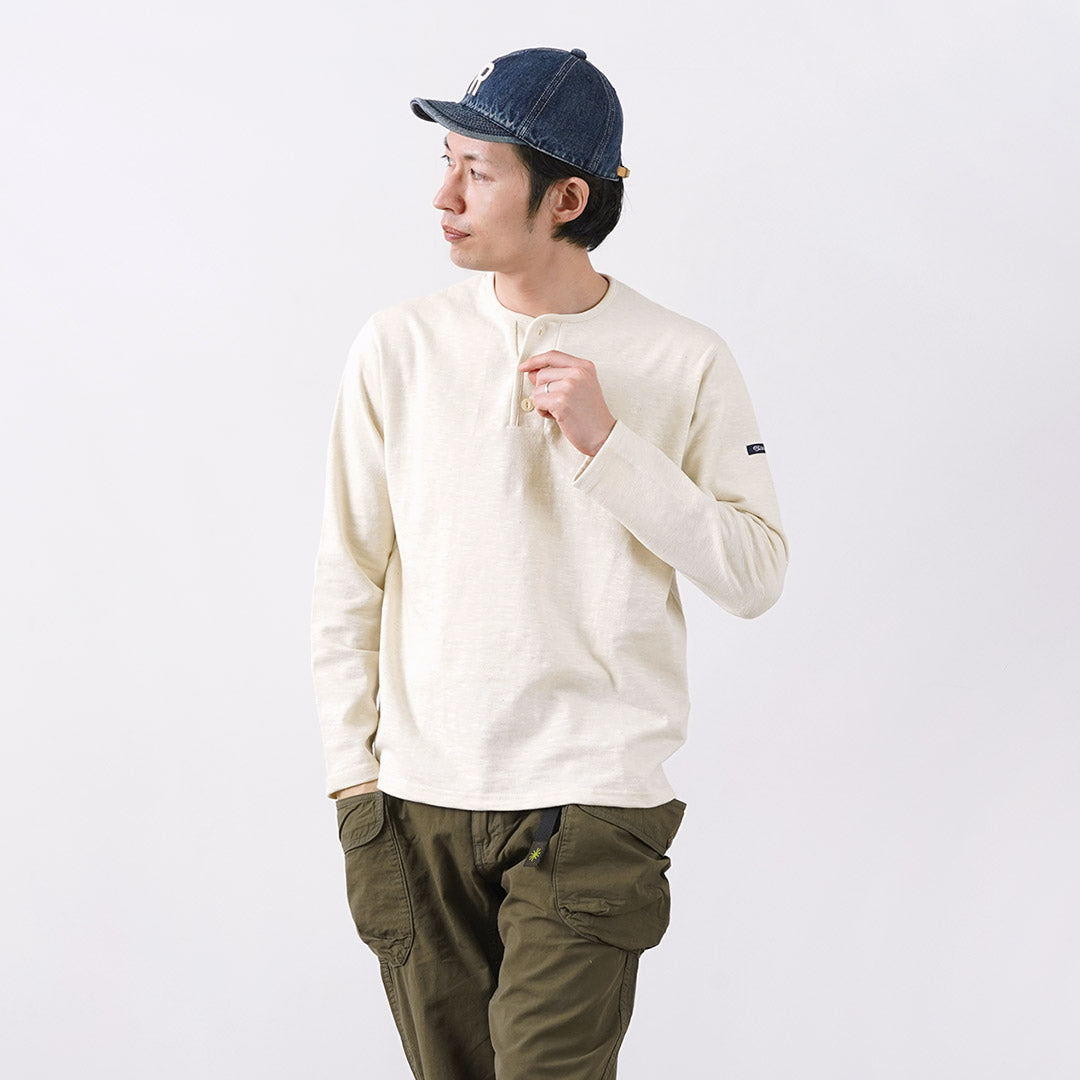 TIEASY / HDCS T-shirt manches longues col Henry