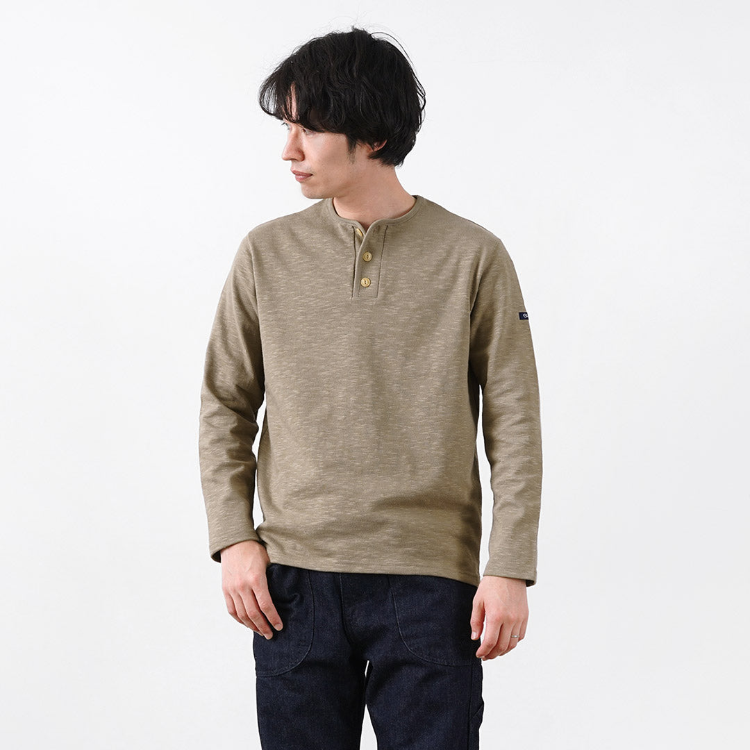 TIEASY / HDCS T-shirt manches longues col Henry