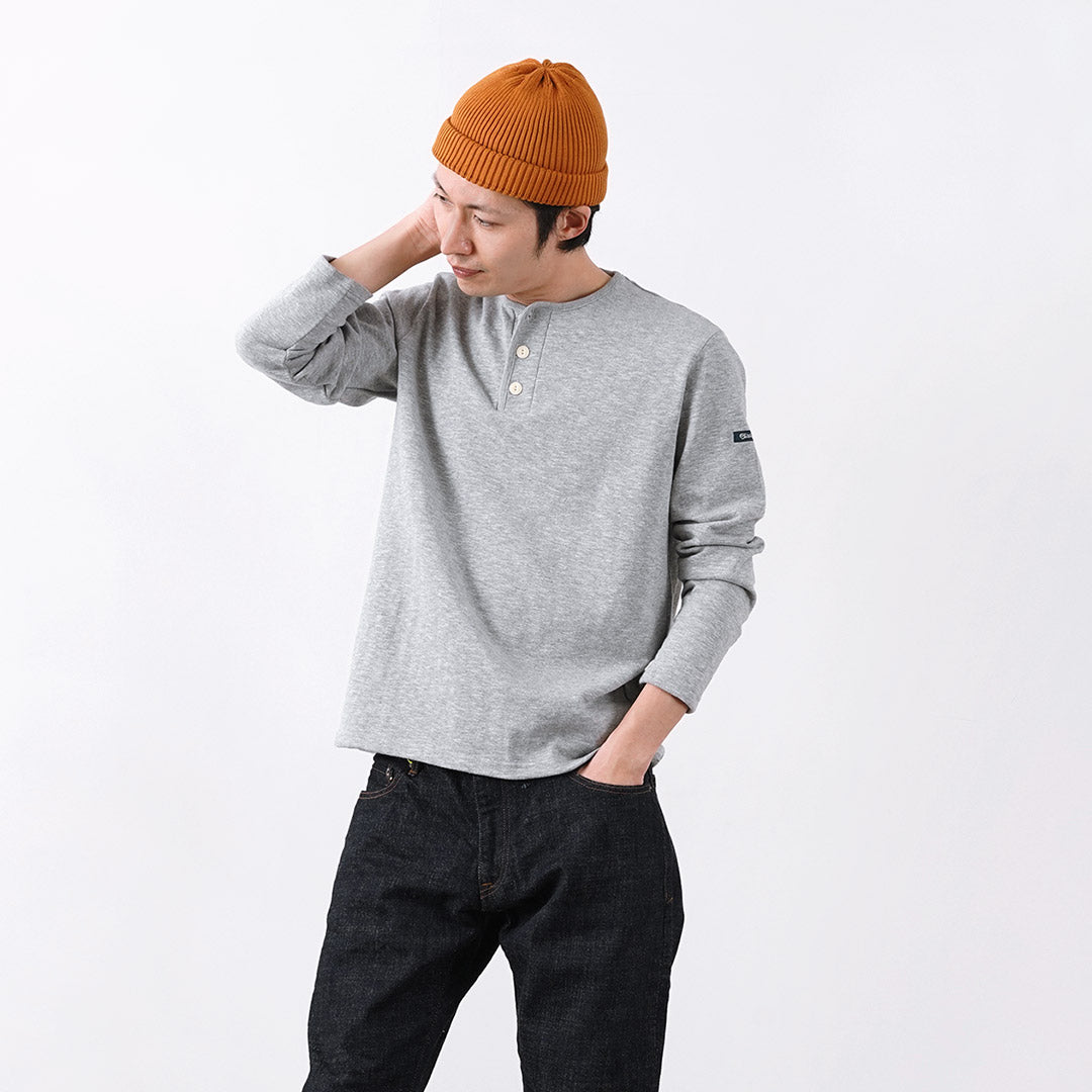 TIEASY / HDCS T-shirt manches longues col Henry