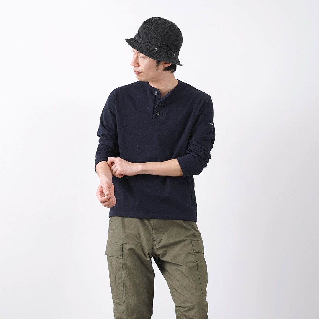 TIEASY / HDCS T-shirt manches longues col Henry