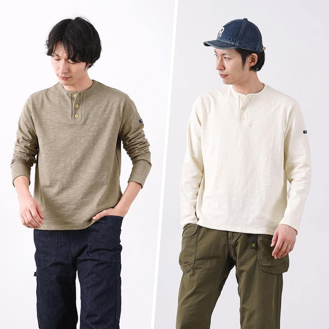 TIEASY / HDCS T-shirt manches longues col Henry