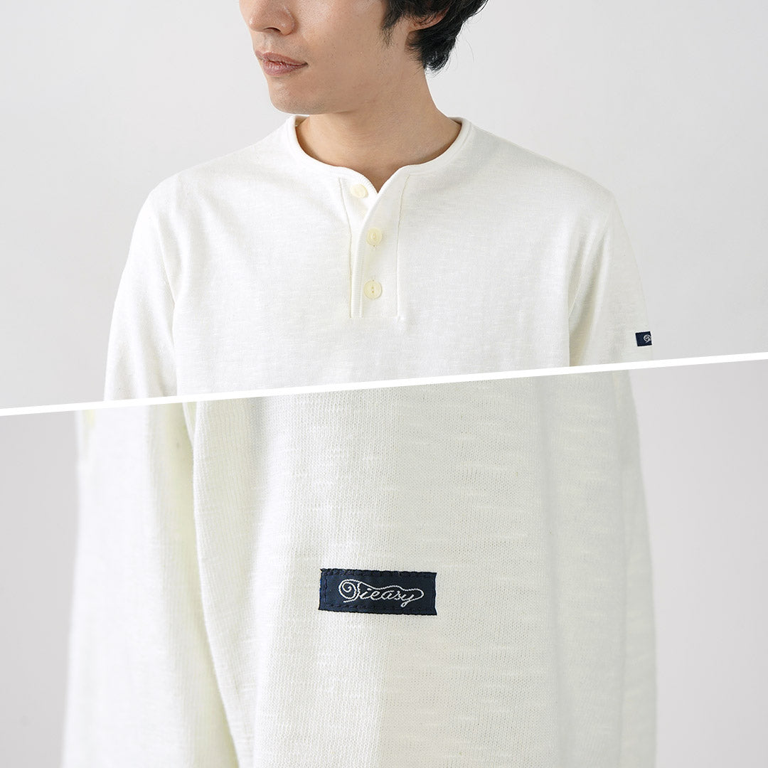 TIEASY / HDCS T-shirt manches longues col Henry
