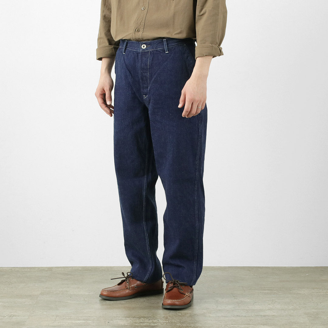 FOB FACTORY / F0511 WW2 Pantalón de mezclilla vaquero Un lavado