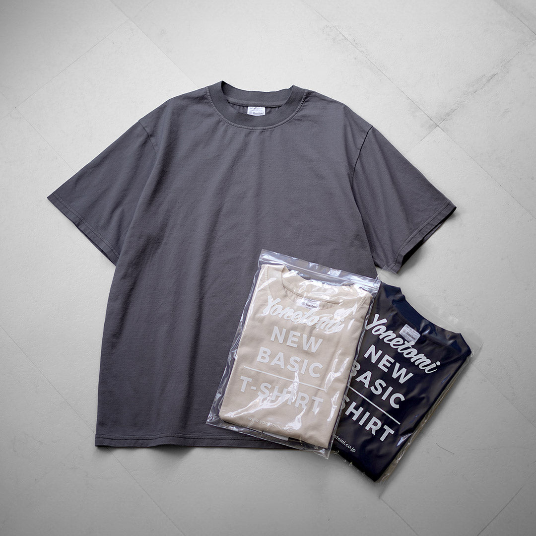 YONETOMI NEW BASIC / Pack Camiseta teñido en prenda