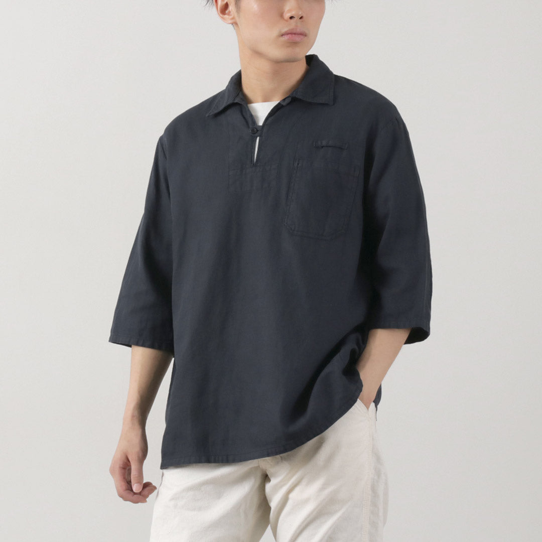 日本藍色牛仔褲 /代碼:銀色軍用套頭衫襯衫