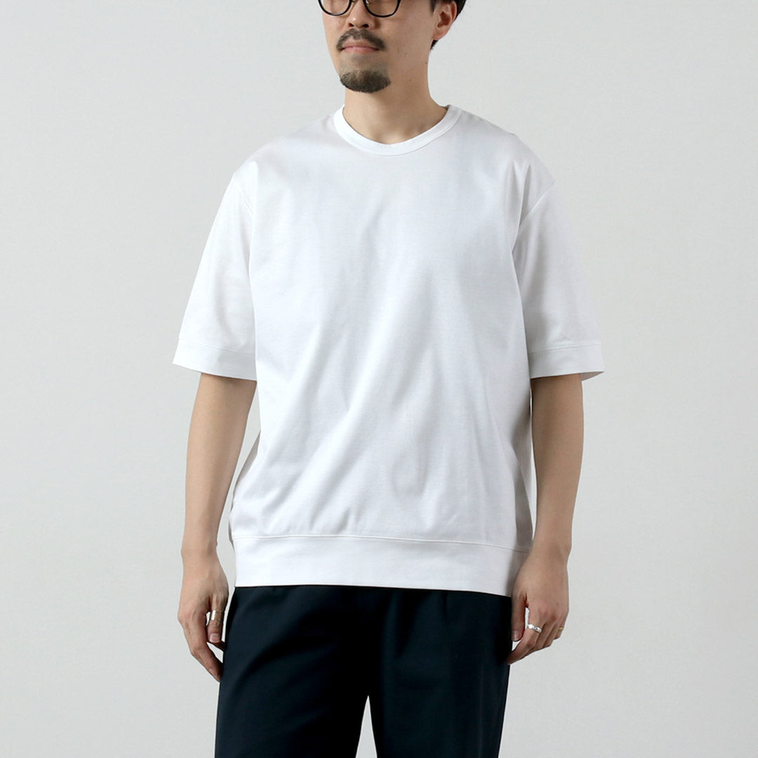 RE MADE IN TOKYO JAPAN / Half-Sleeve Wide-Fit Dress T-Shirt