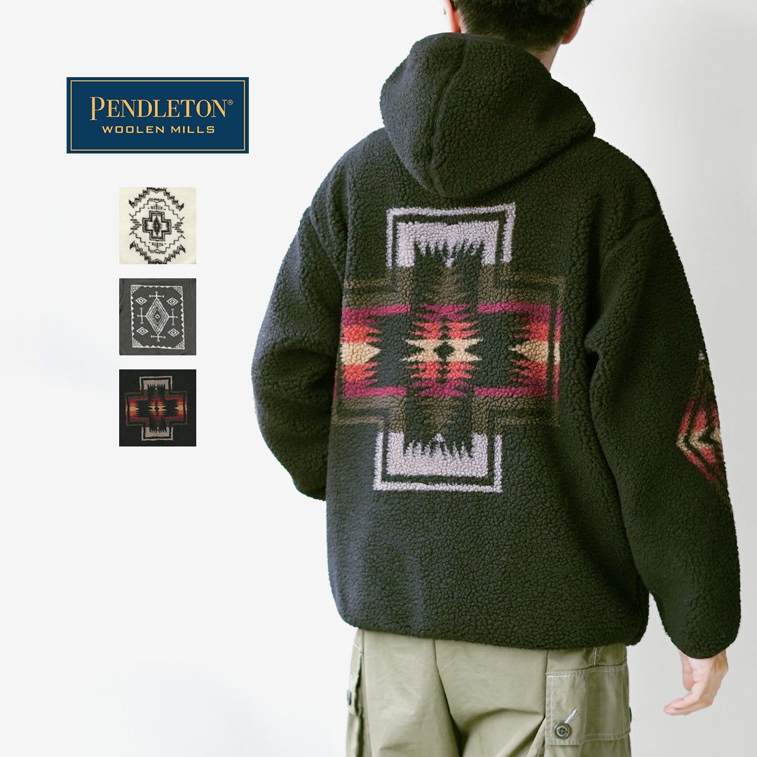PENDLETON / Boa 拉链连帽衫