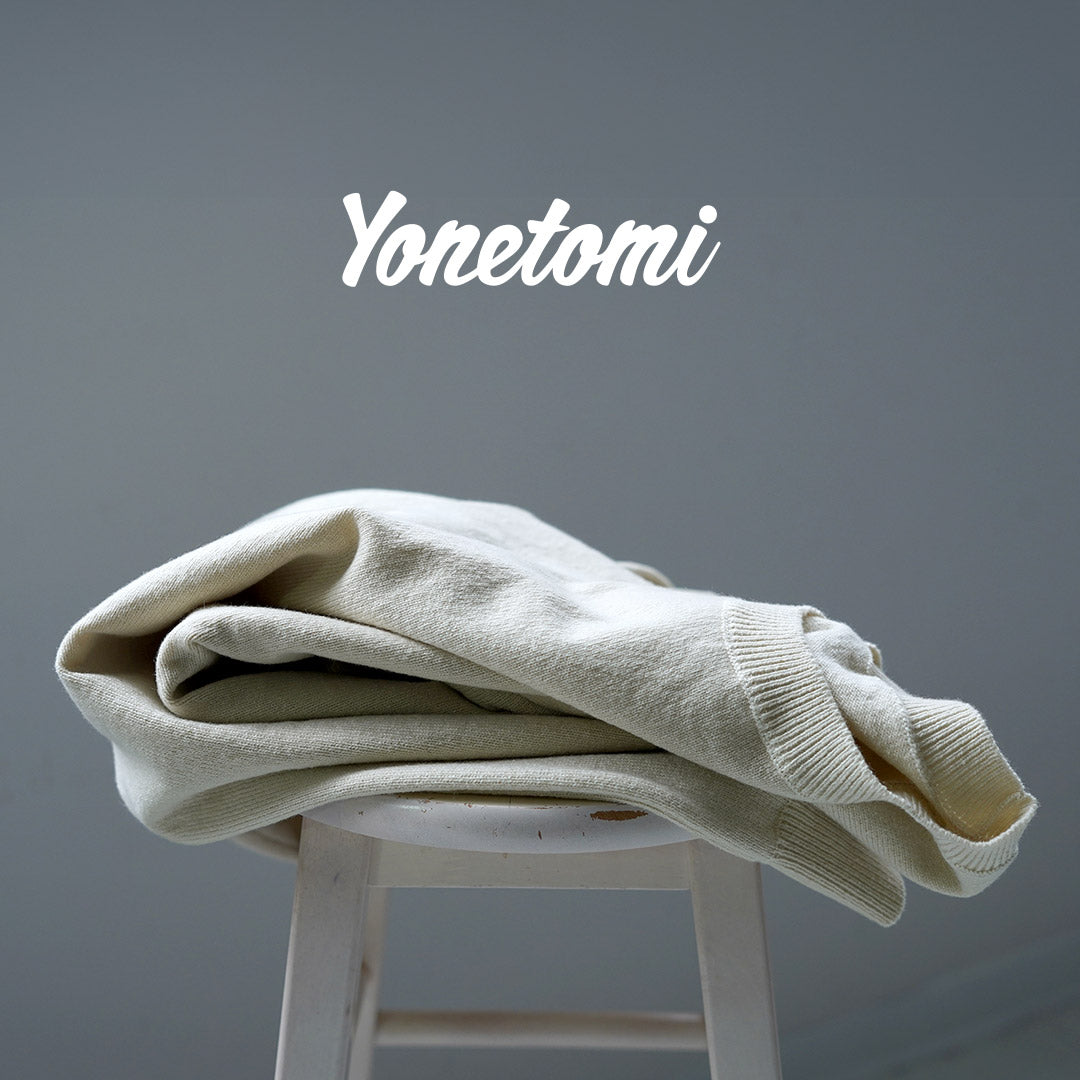 YONETOMI NEW BASIC / 硬質羊絨針織套頭衫
