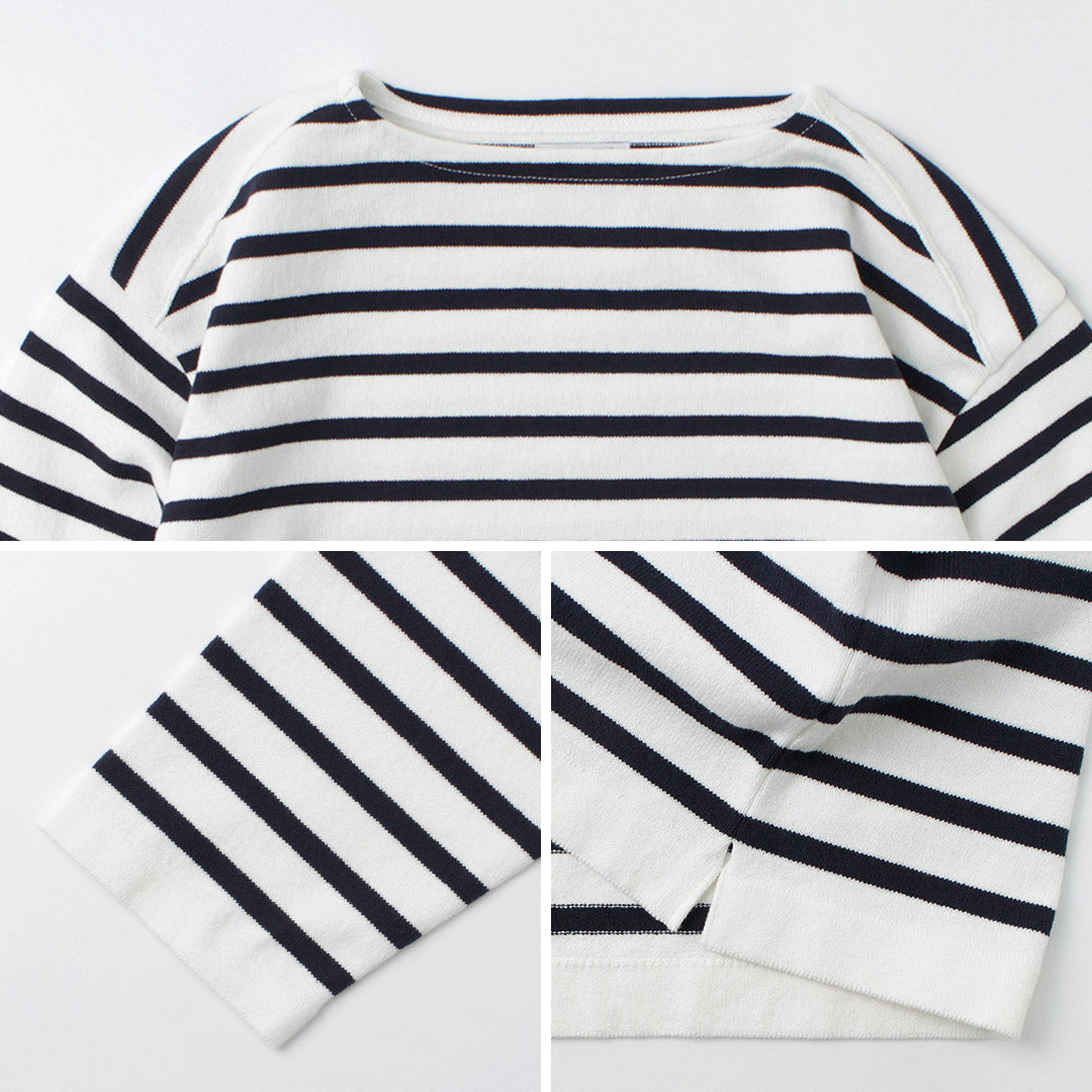 YONETOMI NEW BASIC / Wave Cotton Basque Knit Pullover