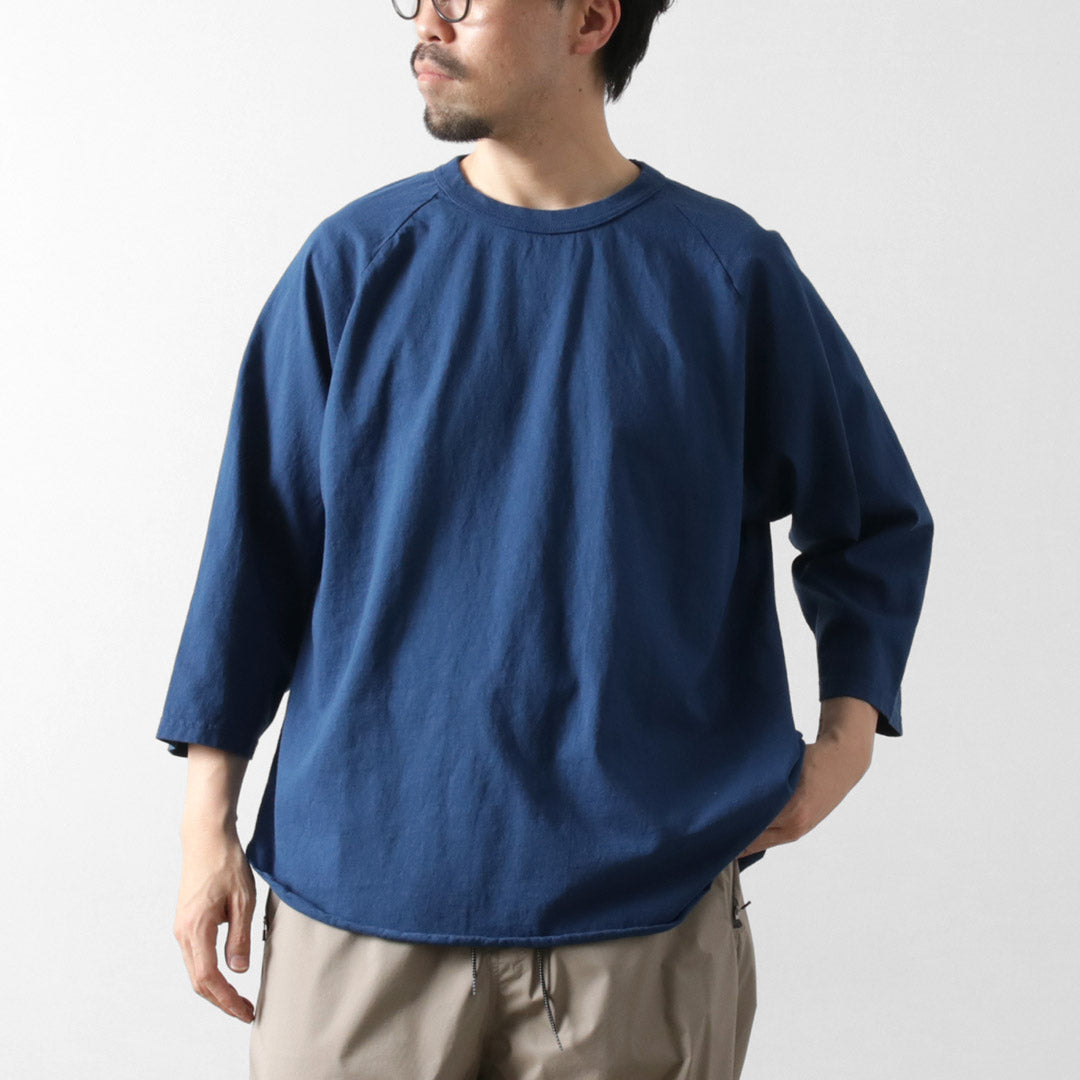 WALLA WALLA SPORT / 3/4 袖纯色棒球 T 恤