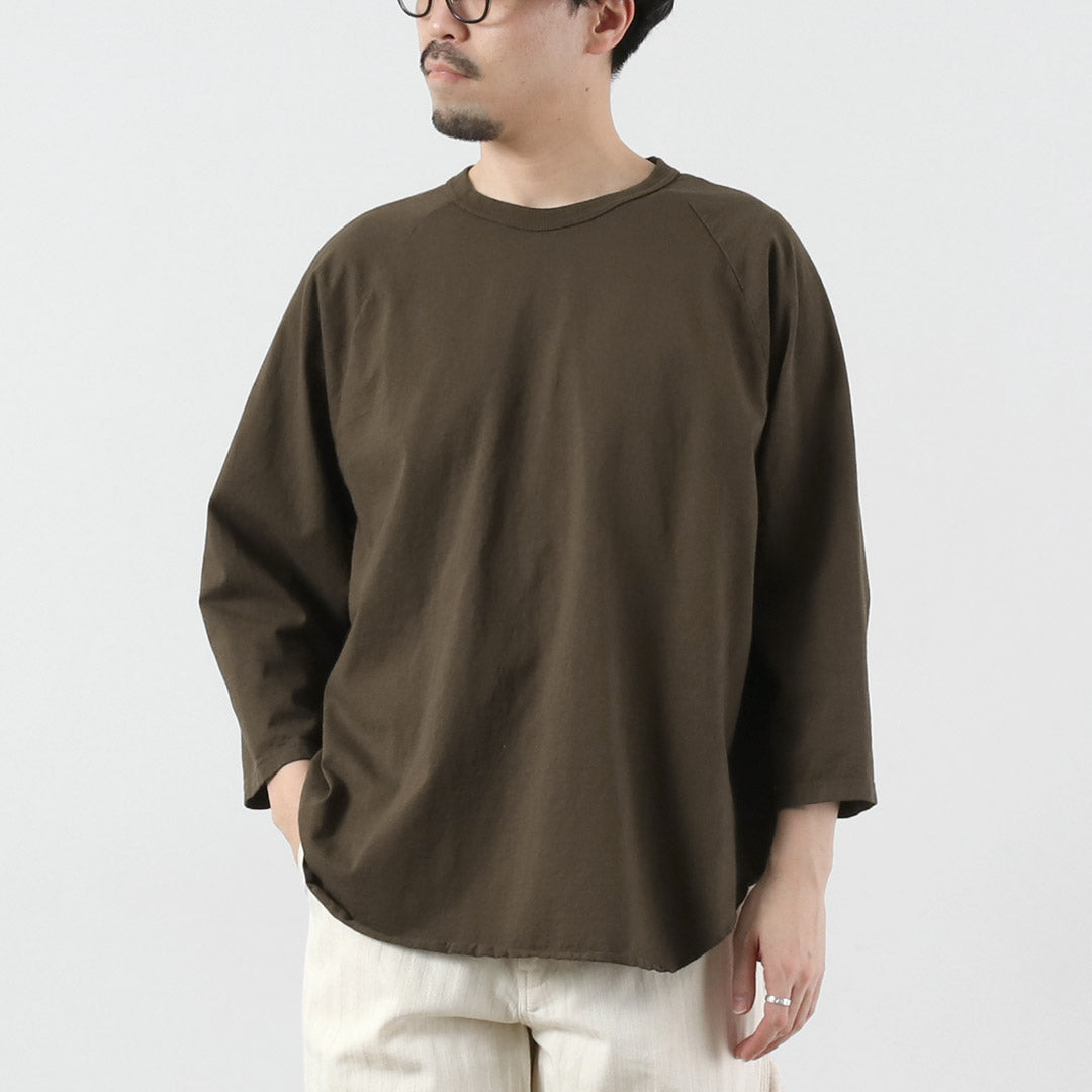 WALLA WALLA SPORT / 3/4 袖纯色棒球 T 恤