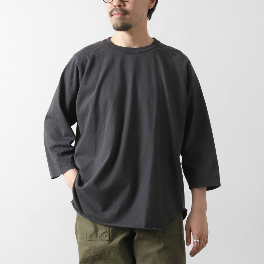WALLA WALLA SPORT / 3/4 袖纯色棒球 T 恤