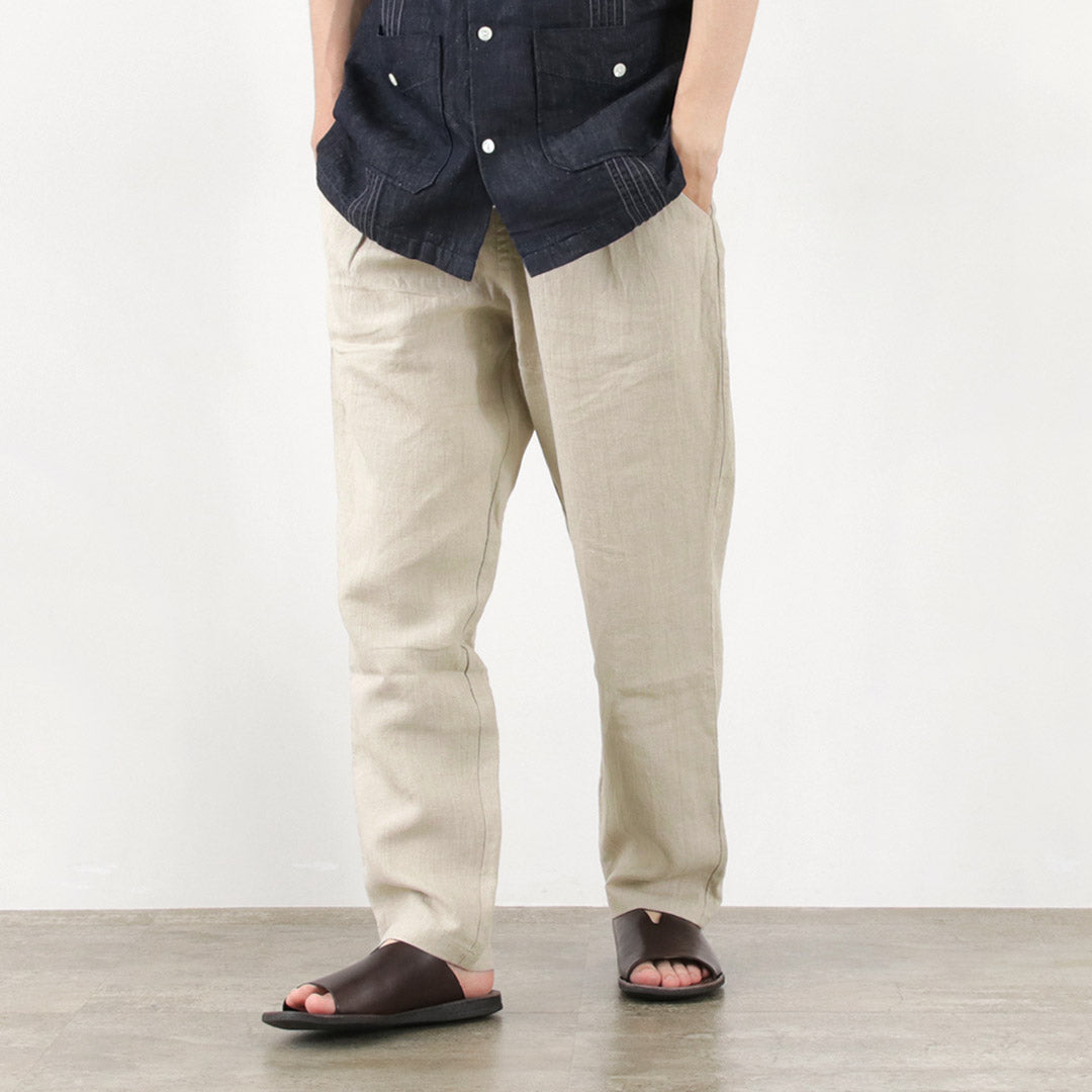 Re fait à Tokyo Japan / Pantalon de lin français caché