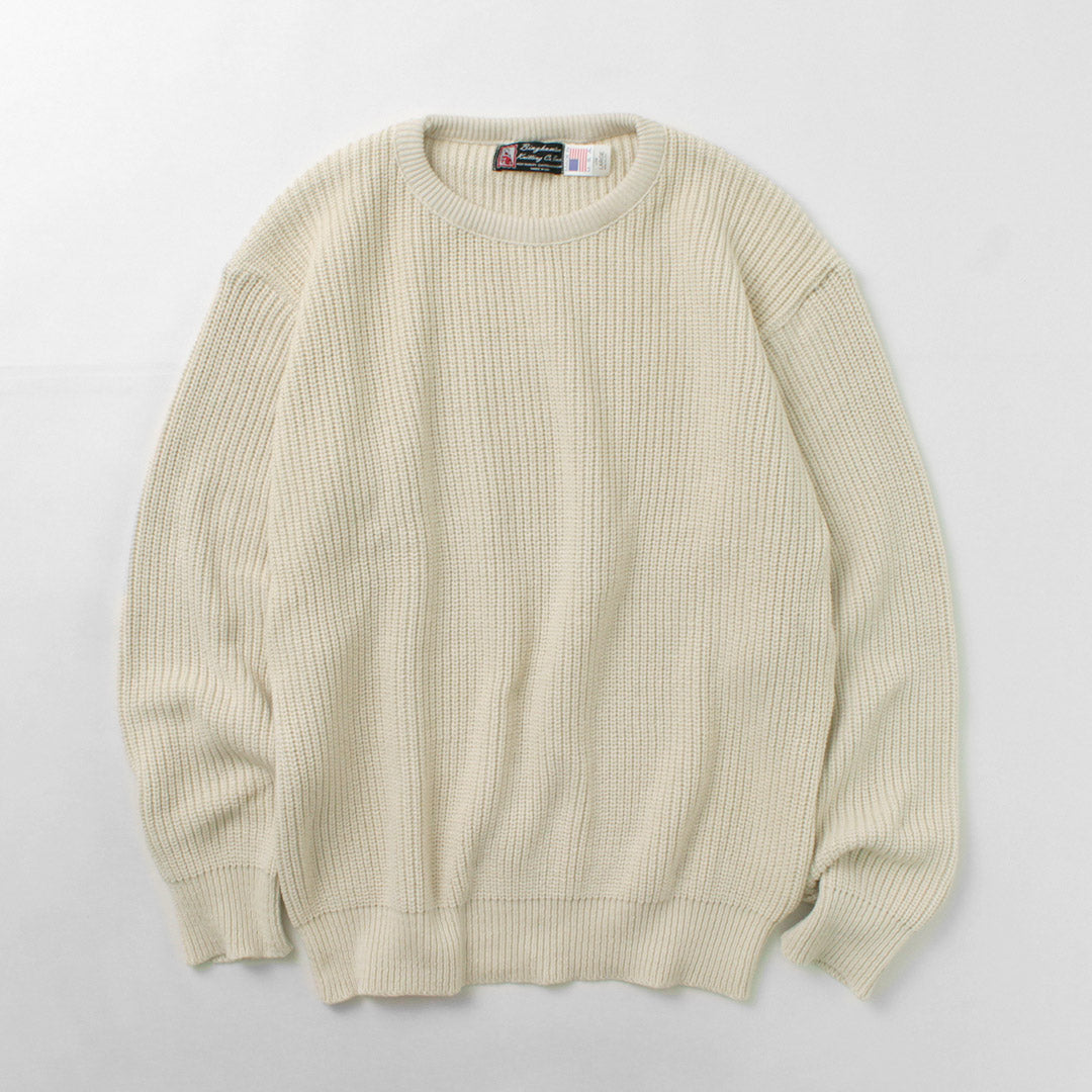 BINGHAMTON KNITTING COMPANY / Tejido Shaker Crew
