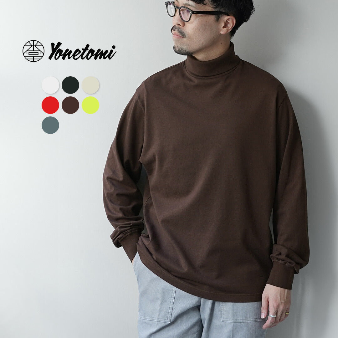 YONETOMI NEW BASIC / 新基本成衣染色高领 T 恤
