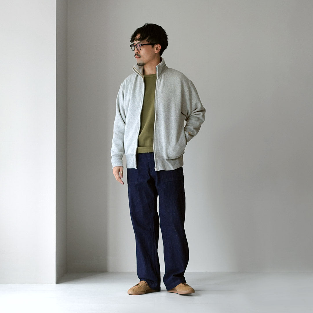 GOHEMP / Sudadera con cremallera elevada