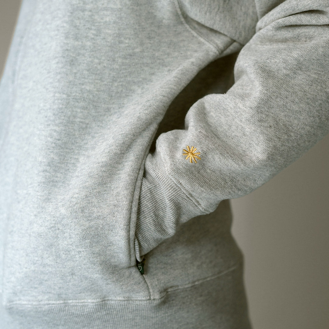 GOHEMP / Sudadera con cremallera elevada