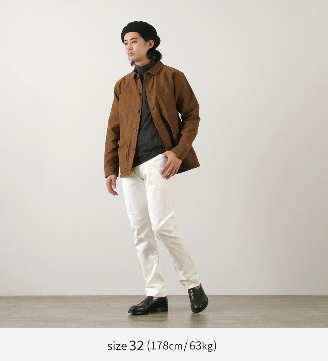 FOB FACTORY / F1153 60 Pantalon en denim blanc sergé