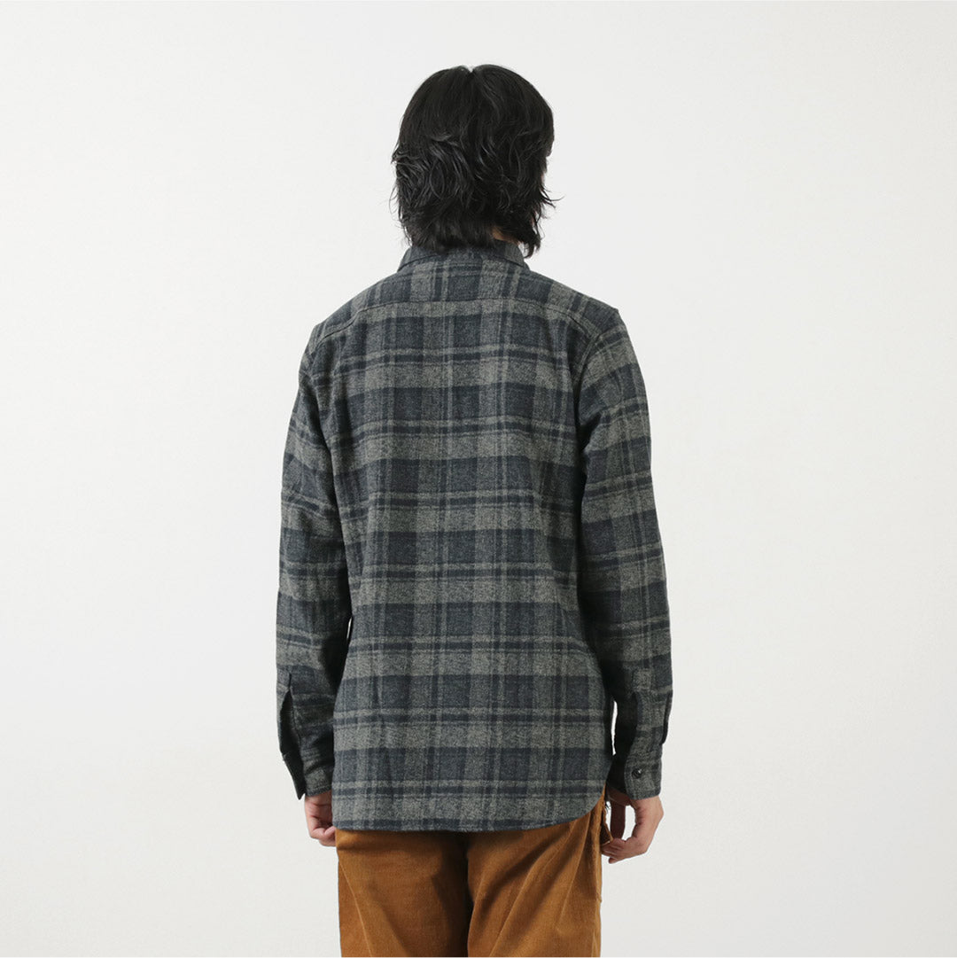 FOB FACTORY / F3497 Camisa de trabajo de franela a cuadros