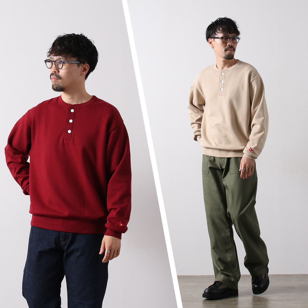 HEALTHKNIT / 亨利領長袖經典衛衣