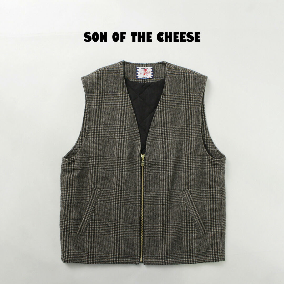 HIJO DEL QUESO / Chaleco Lana Cuadros