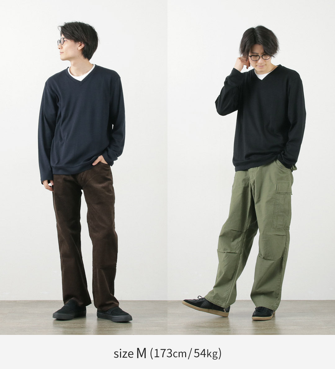 RE MADE IN TOKYO JAPAN / 连衣裙 羊毛 V 领针织衫