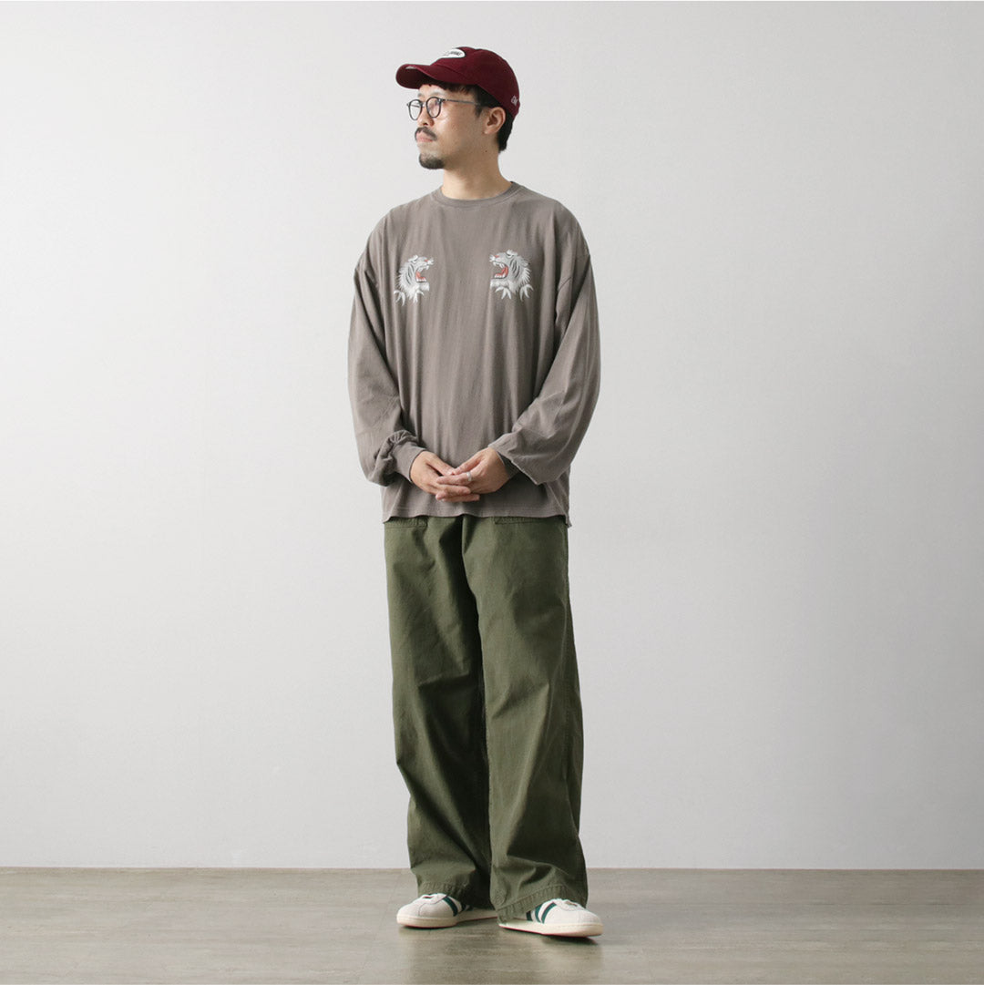 REMI RELIEF / HARD Camiseta de manga larga de jersey 20 con procesamiento especial (patrón de tigre)