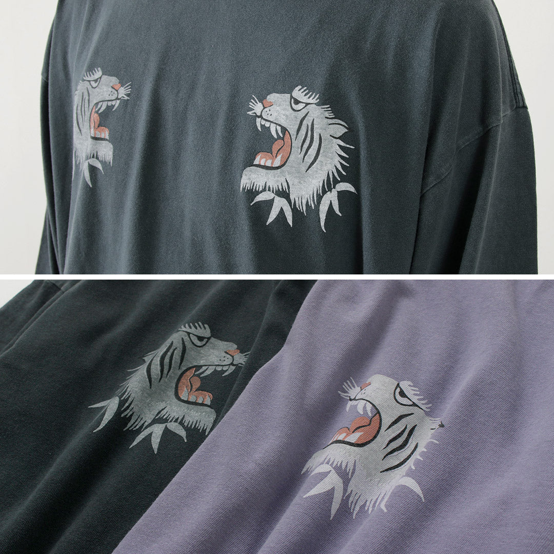 REMI RELIEF / HARD Camiseta de manga larga de jersey 20 con procesamiento especial (patrón de tigre)