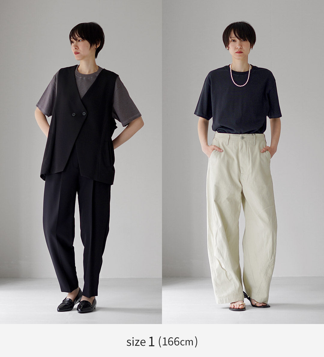 YONETOMI NEW BASIC / 成衣染色条纹T恤