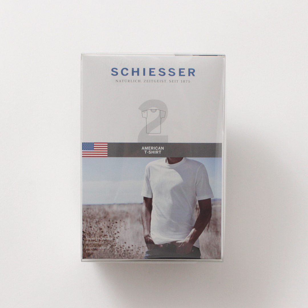 Schiesser / American Crew Neck 2 Pack T恤