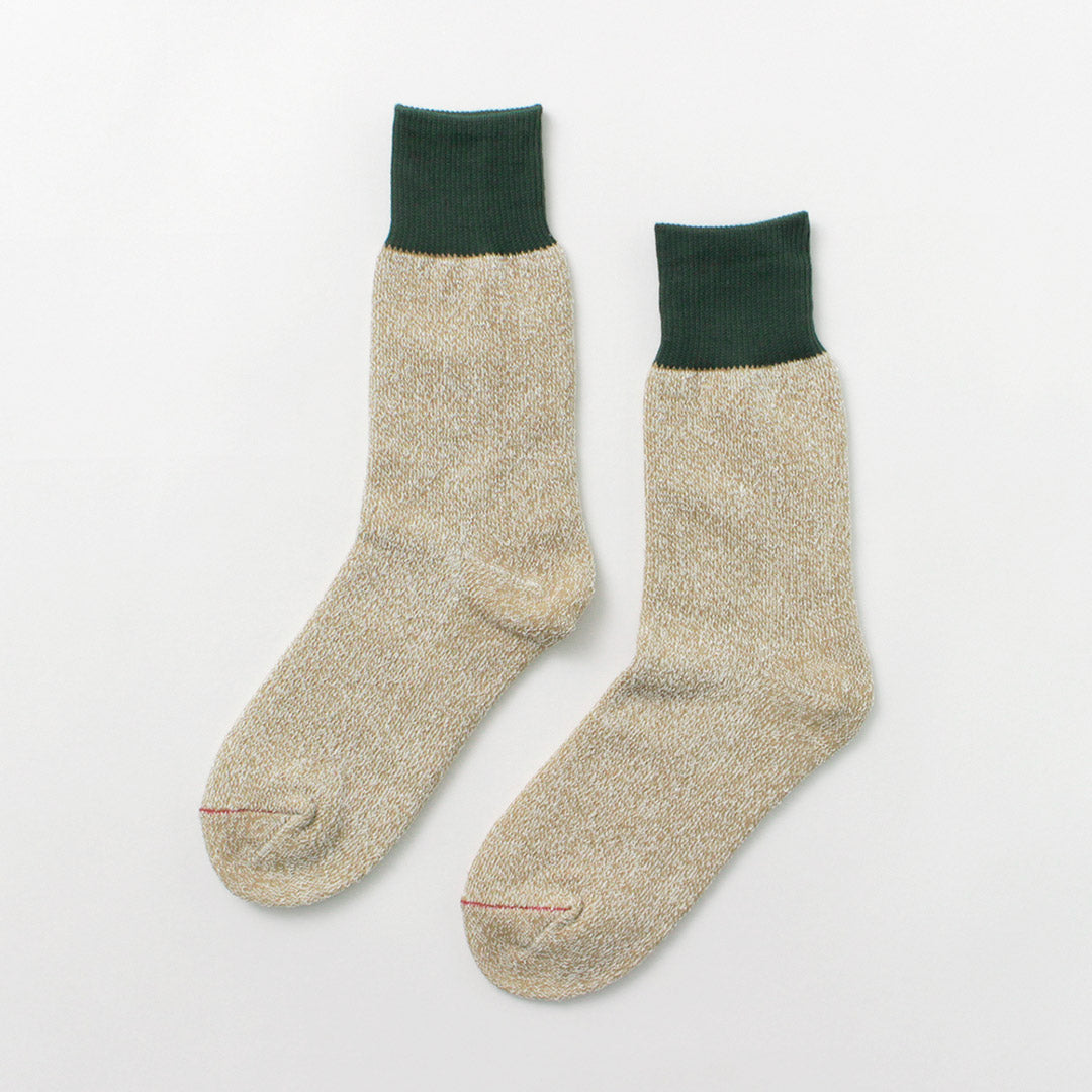 ROTOTO / R1515 Silk and Cotton Double Face Crew Socks