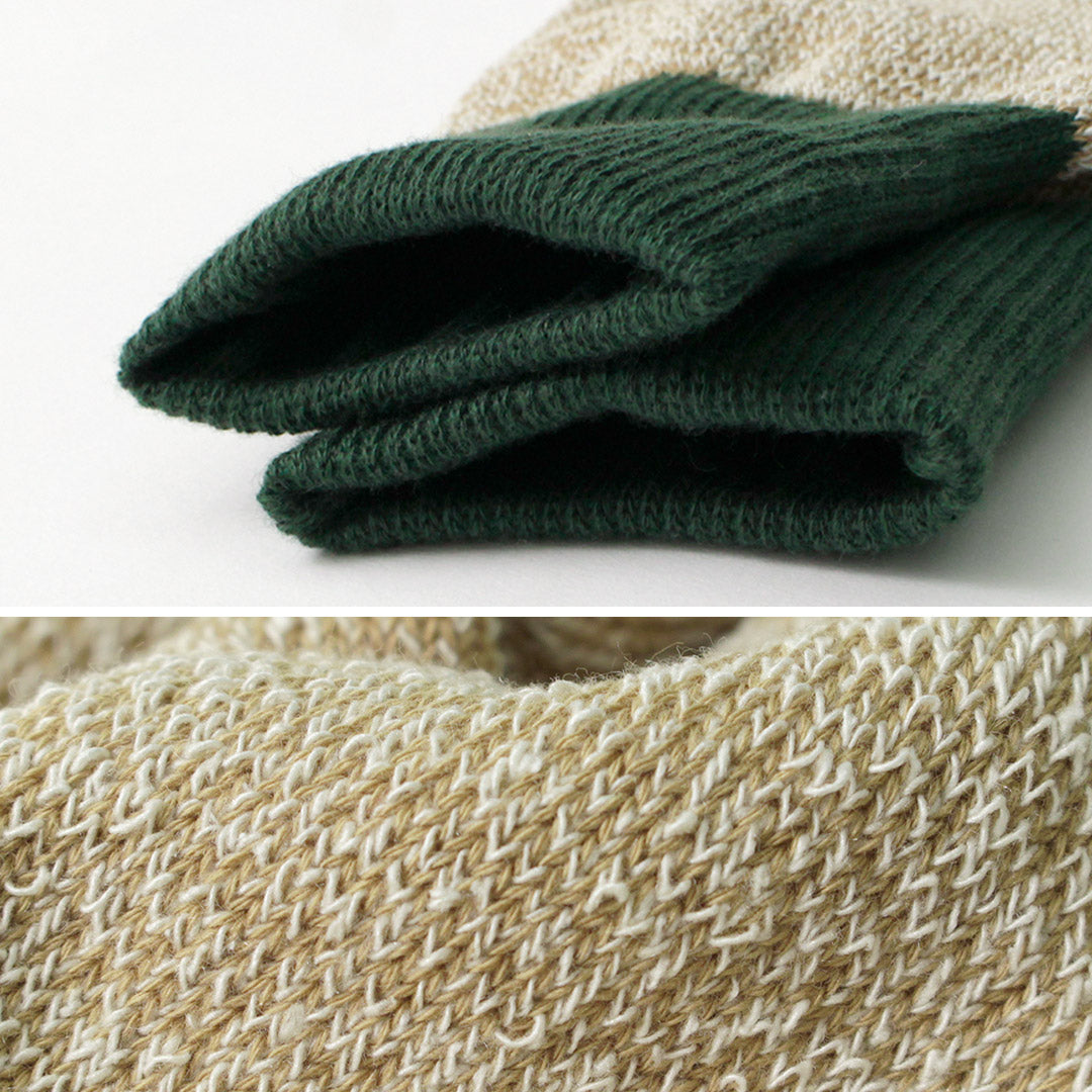 ROTOTO / R1515 Silk and Cotton Double Face Crew Socks