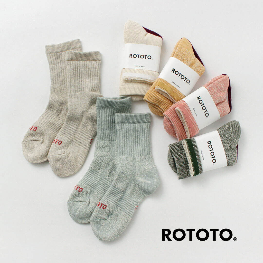 ROTOTO / 有機棉雙面迷你圓襪