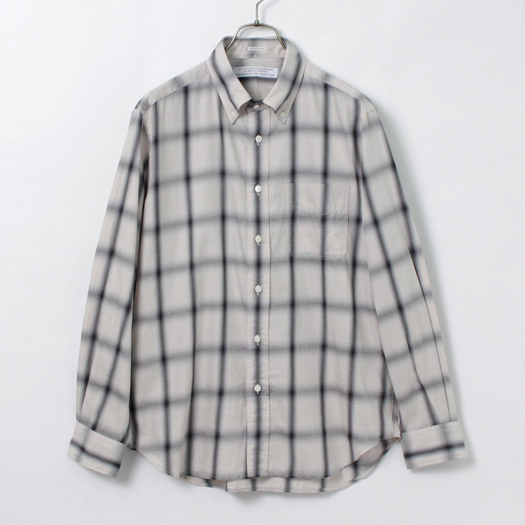 ROCOCO / Chemise boutonnée à carreaux ombrés Coupe Classique
