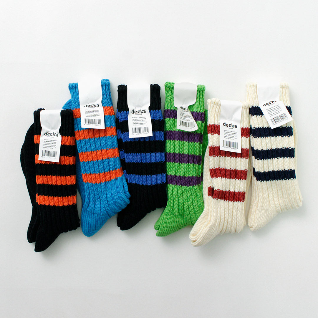 DECKA QUALITY SOCKS - SHOWATABÉ / Heavyweight Line Socks