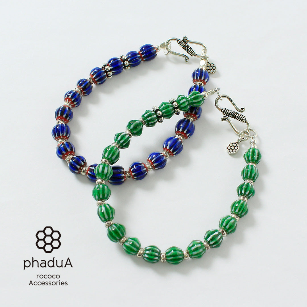 phaduA / Pulsera de cuentas de vidrio Chevron
