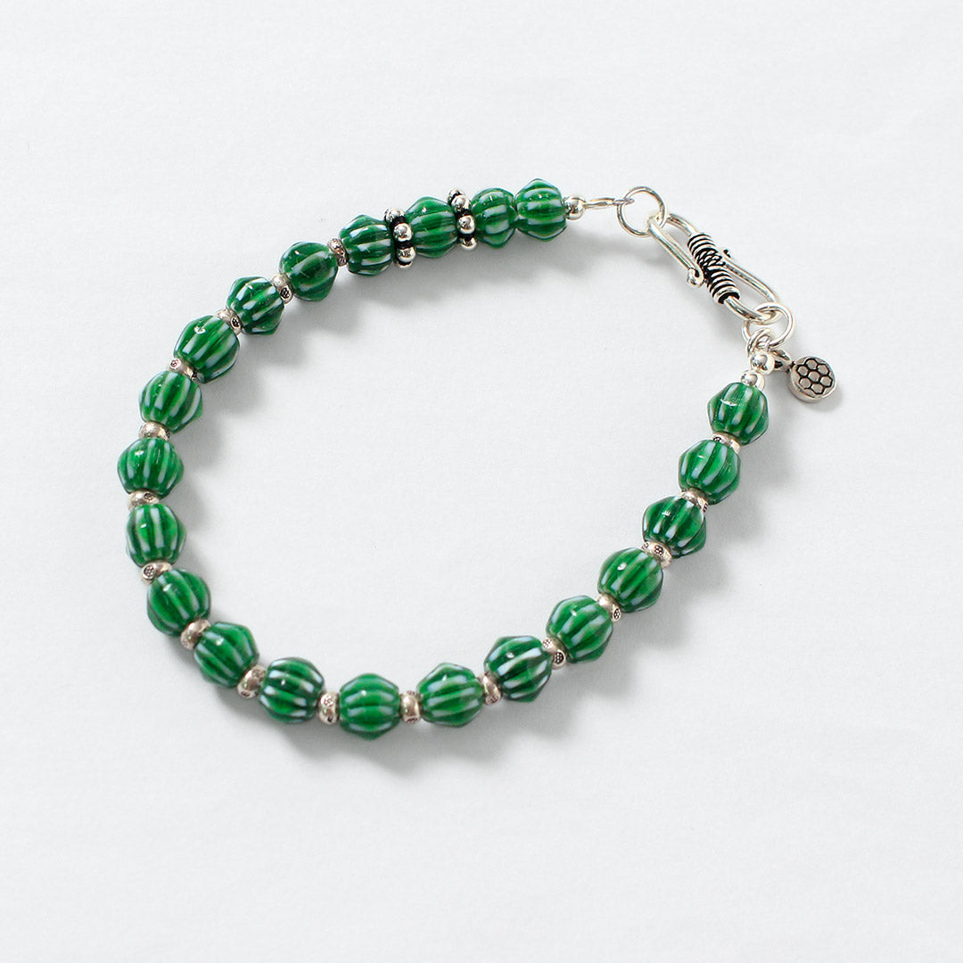 phaduA / Pulsera de cuentas de vidrio Chevron