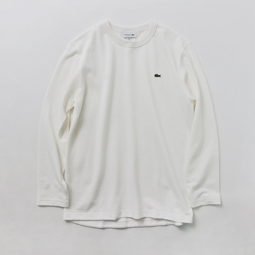 LACOSTE / 经典版型珠地布长袖 T 恤