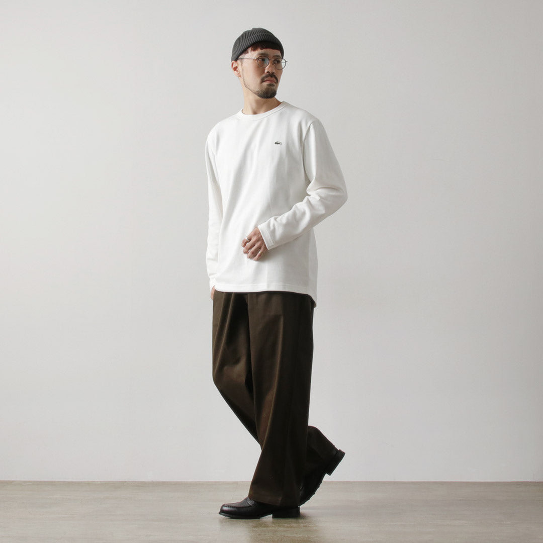 LACOSTE / 经典版型珠地布长袖 T 恤