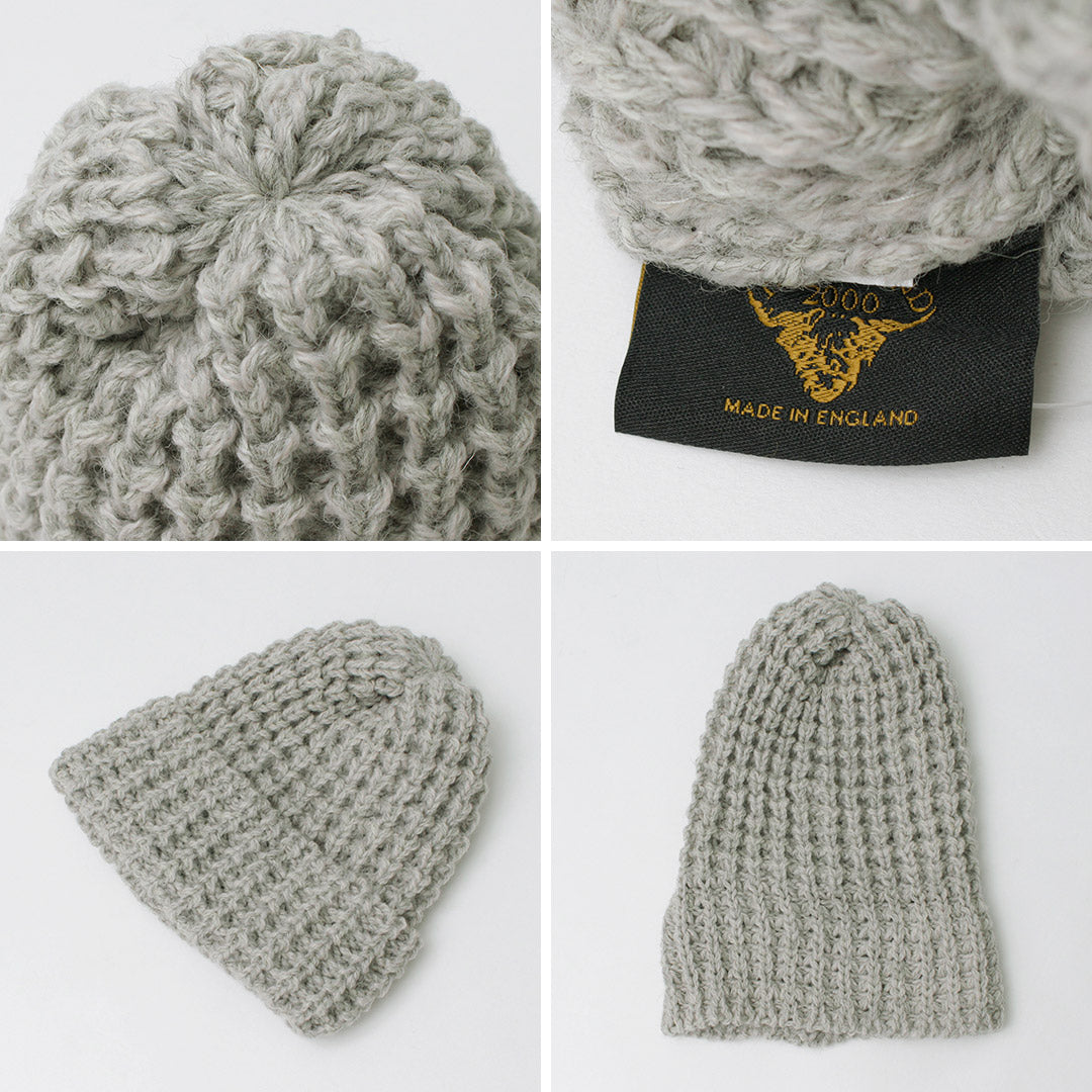 HIGHLAND 2000 / Bob Cap Tuck Stitch(羊駝毛 x 英國羊毛混合)