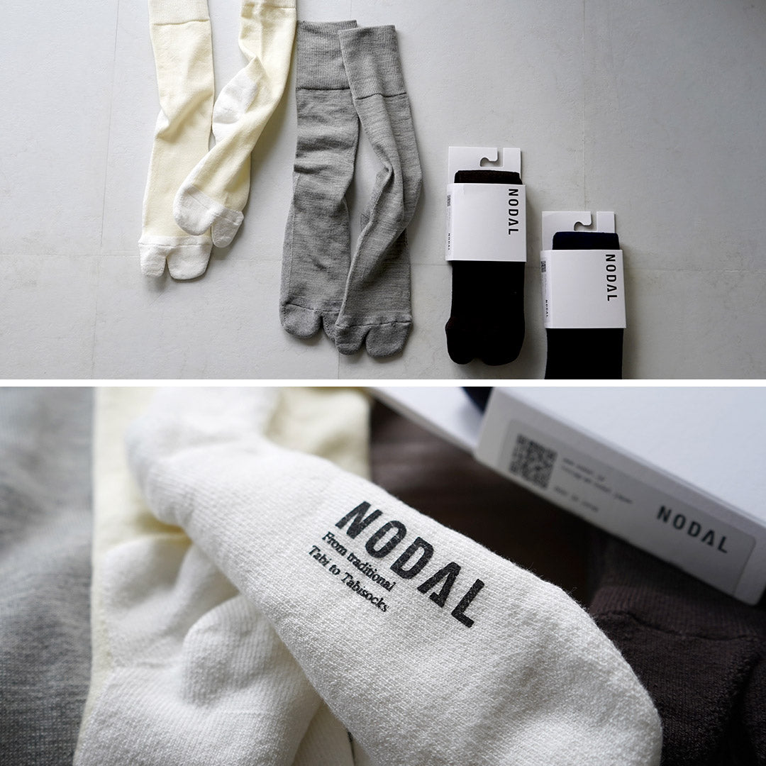 NODAL / 美利奴羊毛棉拼接袜子