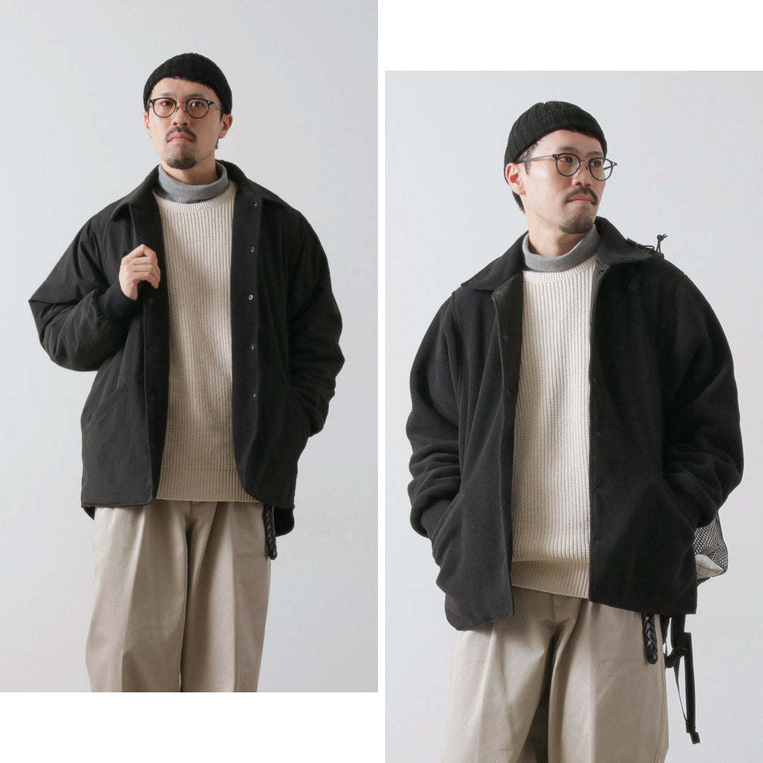 粗麻布外套 / 雙面教練夾克