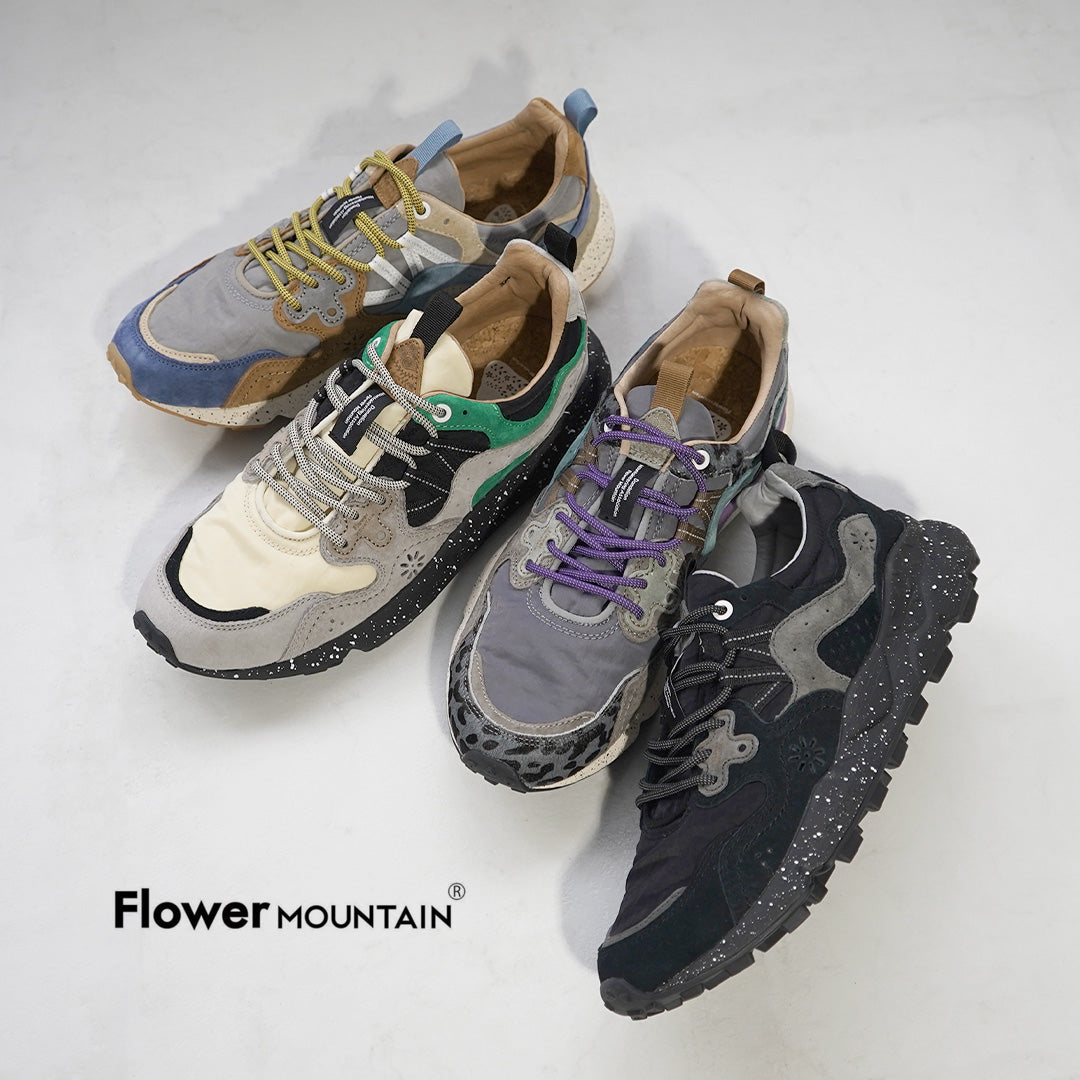FLOWER MOUNTAIN / 山野三豬絨面革尼龍運動鞋