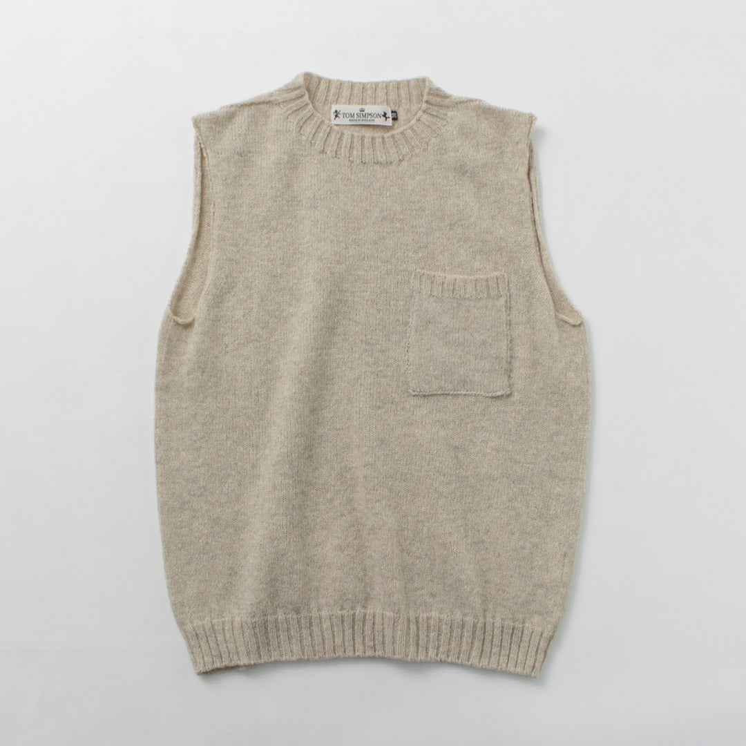 TOM SIMPSON / 圆领口袋针织背心