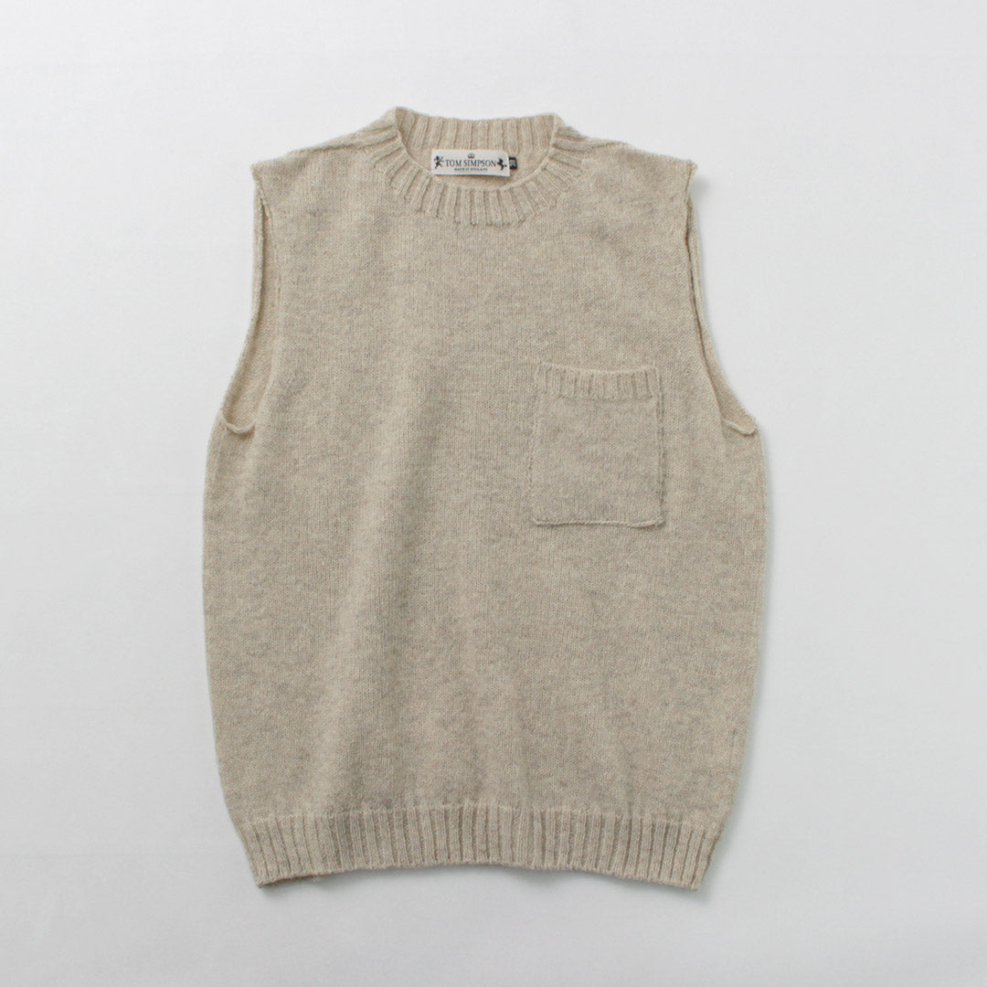 TOM SIMPSON / 圆领口袋针织背心