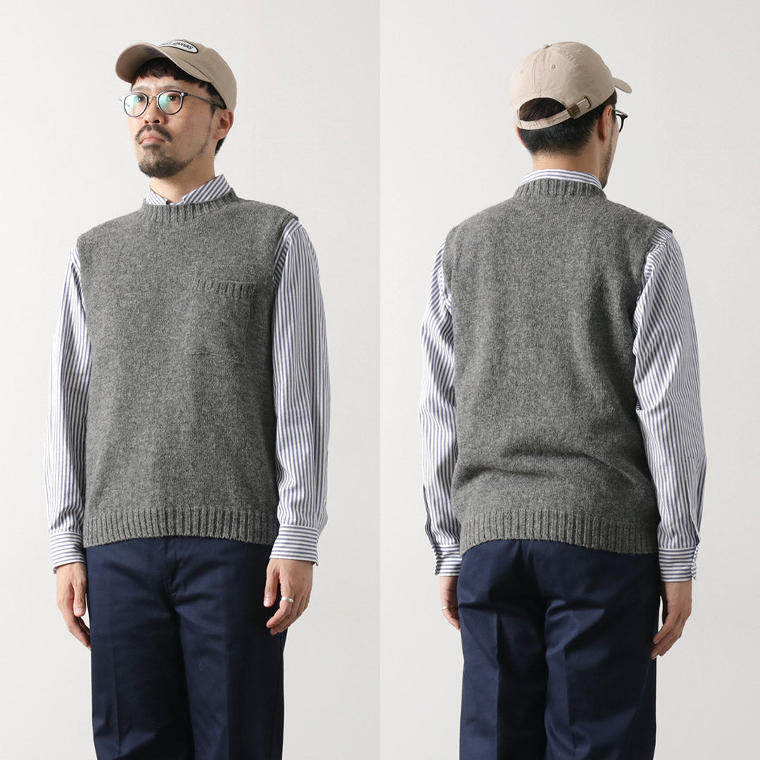 TOM SIMPSON / 圆领口袋针织背心